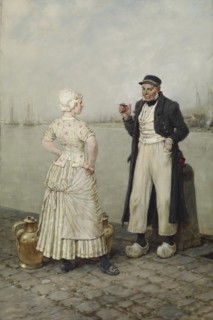Venus and Neptune, c1882. Creator: George Henry Boughton.