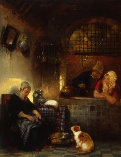 Dutch Interior, c1840. Creator: Jan August Hendrik Leys.