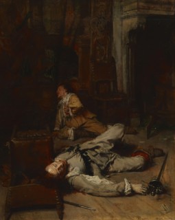 The End of the Game of Cards, 1865. Creator: Jean Louis Ernest Meissonier.