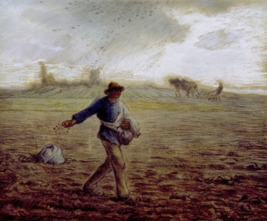 The Sower, c1865. Creator: Jean Francois Millet.