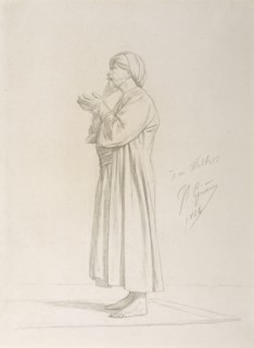 Arab Standing in Prayer, 1864. Creator: Jean-Leon Gerome.