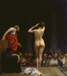 A Roman Slave Market, c1884. Creator: Jean-Leon Gerome.