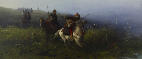 On Reconnaissance, 1876. Creator: Jozef Brandt.