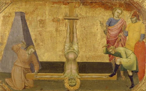 The Crucifixion of Saint Peter, c1390. Creator: Lorenzo Monaco.