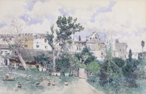 La Huerta, Seville, 1870-1880. Creator: Martín Rico y Ortega.