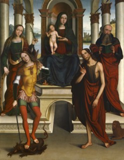 Madonna and Child Enthroned with Saints, 1506. Creator: Michele Coltellini.