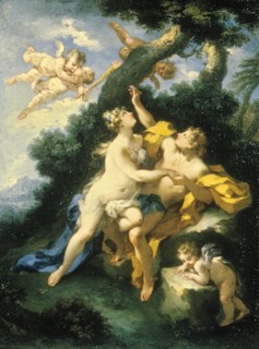 Angelica and Medoro, c1720-1750. Creator: Michele Rocca.