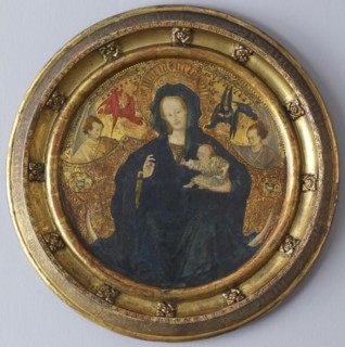 Madonna with the Christ Child Writing, c1410-1420. Creator: Unknown.