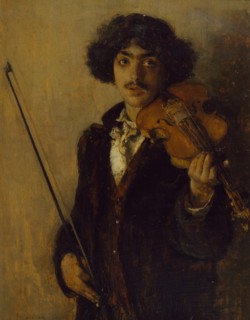 The Musician, 1884. Creator: Pascal Adolphe Jean Dagnan-Bouveret.