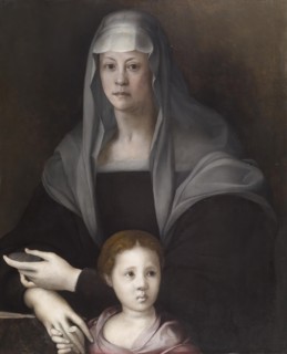 Portrait of Maria Salviati de' Medici and Giulia de' Medici, c1539. Creator: Jacopo Pontormo.