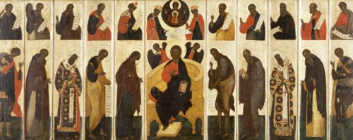 Great Deesis with Prophets, 16th century. Creator: Unknown.