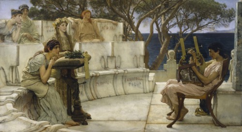 Sappho and Alcaeus, 1881. Creator: Sir Lawrence Alma-Tadema.