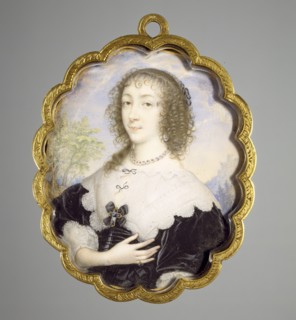 Queen Henrietta Maria, c1635. Creator: John Hoskins I.