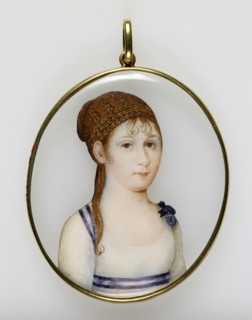 Portrait Miniature of Princess Louisa Carlotta, c1819. Creator: Unknown.
