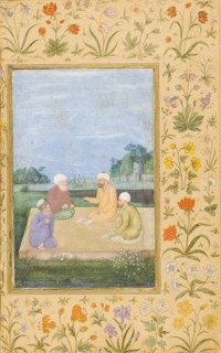 A Discourse Between Muslim Sages (image 1 of 6), c1630. Creator: Govardhan.