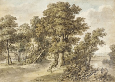 Woodland Scene, 1839. Creator: John Wilhelm Nahl.
