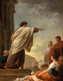 The Predication of Saint Paul, c1779. Creator: Joseph Benoit Suvee.