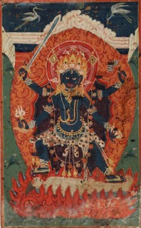 The Hindu Goddess Ugratara (Violent Tara), 18th century. Creator: Unknown.