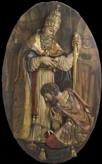 Pope Blessing Constantine (image 1 of 15), 16th century. Creator: Unknown.
