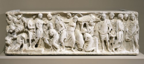 Biographical Sarcophagus (image 1 of 3), Probably c.176-193. Creator: Unknown.