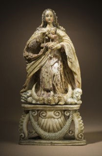 Virgin of Carmen with the Christ Child (Virgen del Carmen con el Niño Jesús), 18th century. Creator: Unknown.