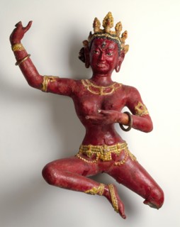 Dancing Vajravarahi (Dorje Pagmo)., 14th century. Creator: Unknown.