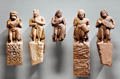 Five Celestial Musicians, 4th-5th century. Creator: Unknown.