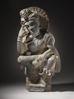 Pensive Bodhisattva (image 2 of 8), between c.200 and c.300. Creator: Unknown.