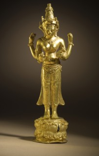 Goddess (Devi) (image 1 of 3), With later reworkings. Creator: Unknown.