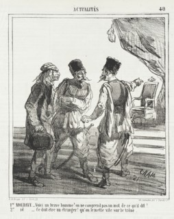1er Moldave -Voici un brave homme! On ne comprend pas un mot de ce qu'il dit!..., 1866. Creator: Cham.