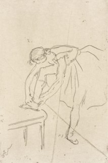 Danseuse mettant son chausson, c1888. Creator: Edgar Degas.