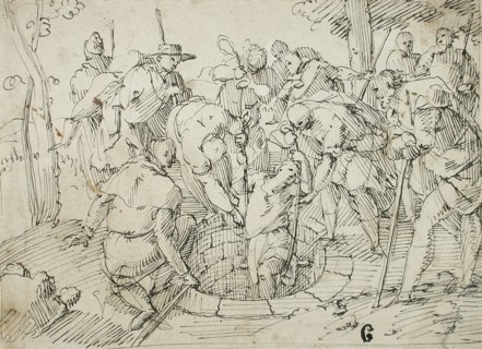 Joseph Raised from the Well, 16th-17th century. Creator: Francesco Allegrini.