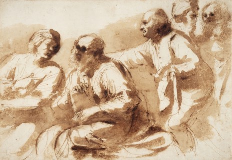 An Assembly of Learned Men, between circa 1625 and circa 1627. Creator: Guercino.