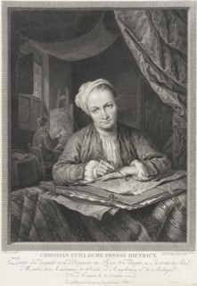 Portrait of Christian Guillaume Ernest Dietricy, 1765. Creator: Jakob Matthias Schmutzer.