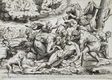 The Death of Meleager, 1543. Creator: Nicolas Beatrizet.
