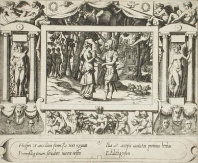 Jason and Medea Meeting, c1563. Creator: Rene Boyvin.