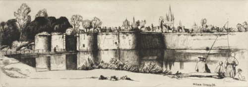 Ramparts of Ypres, 1898. Creator: William Strang.