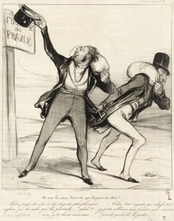 À tous les coeurs bien nés que la patrie est chère!!... (Adieu pays des arts et des briquets...,1838 Creator: Honore Daumier.