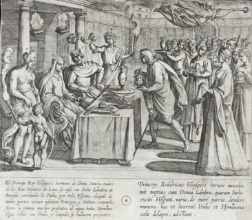 Wedding of the Prince Ruy Velazquez, Maternal Uncle of the Infantes, to Doña Lambra in Burgos, 1612. Creator: Antonio Tempesta.