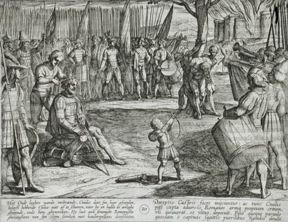The Burning of the Old Fortress, published 1612. Creator: Antonio Tempesta.