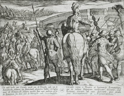 The Advance Guard of the New Roman Troops Turned Back, published 1612. Creator: Antonio Tempesta.