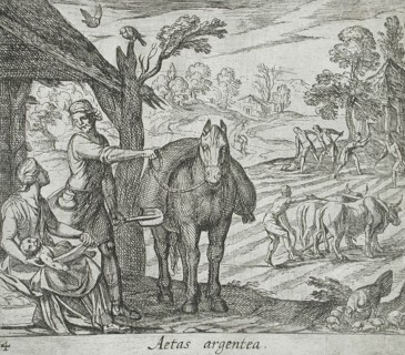 The Age of Silver, published 1606. Creators: Antonio Tempesta, Wilhelm Janson.