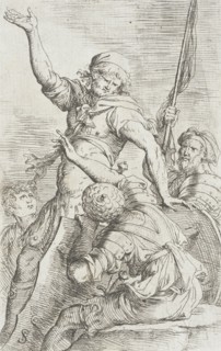 Figurine: Soldiers Conversing, between c1656 and c1657. Creator: Salvator Rosa.