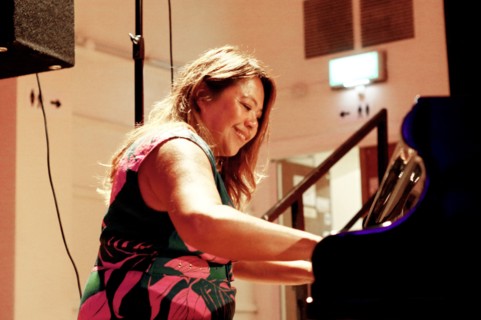 Nikki Yeoh, Denys Baptiste Quartet, Battle Jazz Festival, Battle, East Sussex, July 2023. Creator: Brian O'Connor.