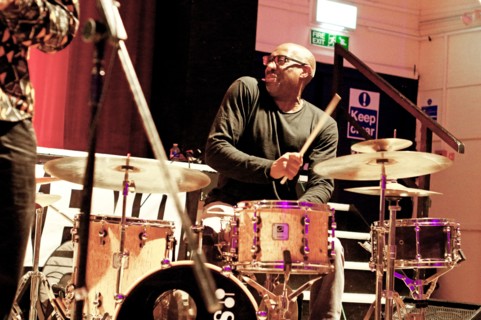 Rod Youngs, Denys Baptiste Quartet, Battle Jazz Festival, Battle, East Sussex, July 2023. Creator: Brian O'Connor.