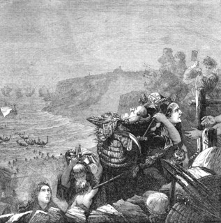 The Descent of the Danes, by Mr. Bell Scott, 1861. Creator: Unknown.