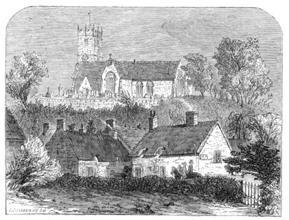 Godshill Church, Isle of Wight, 1861. Creator: Unknown.