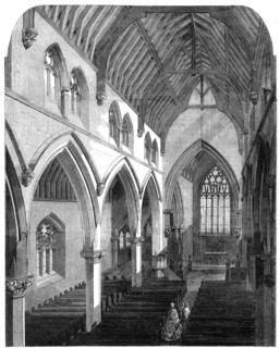New church of St. Luke, Euston-Road, St. Pancras, 1861. Creator: Unknown.