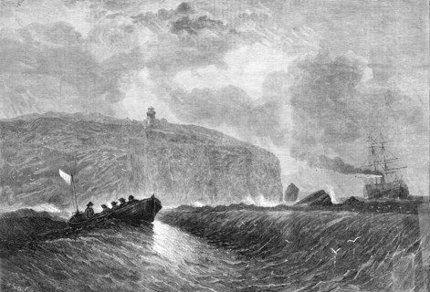 Cape Race, Newfoundland, the termination of the American system of telegraphs, 1861. Creator: Mason Jackson.