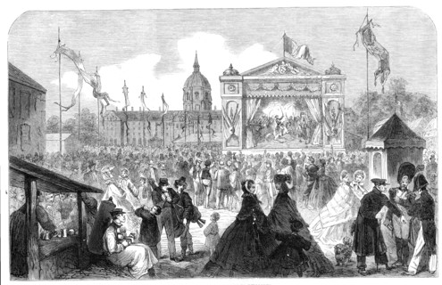 The Imperial Fetes at Paris: scene at the Esplanade des Invalides, 1861. Creator: Unknown.